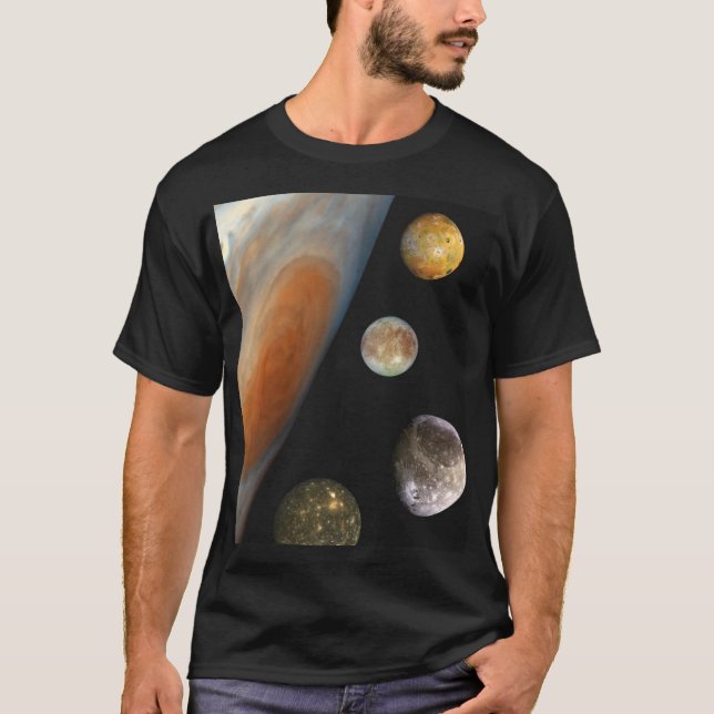 T-shirts NASA/sistema Jovian (Frente)