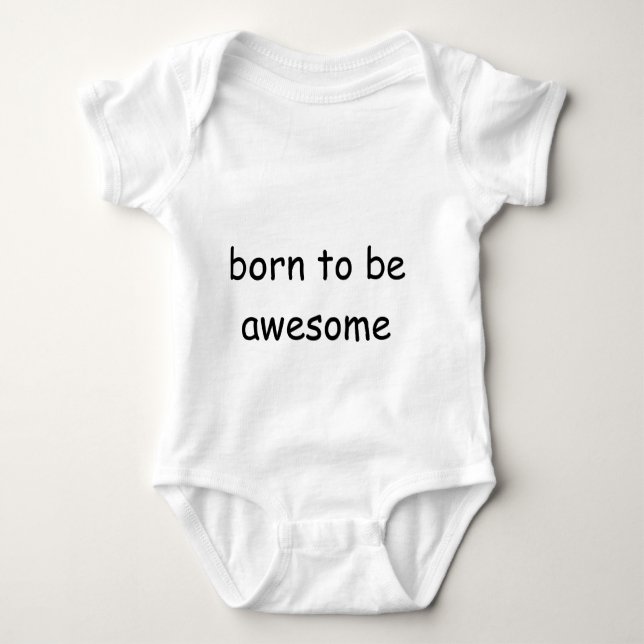 T-shirts Nascer a ser onsie impressionante (Frente)