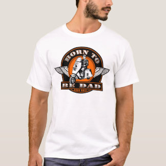 T-shirts Nascer a ser pai - dia dos pais engraçado
