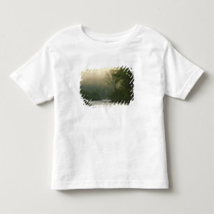 T-shirts Nascer do sol através da névoa visto de Red Bluff,