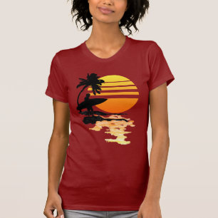 T-shirts Nascer do sol surfando