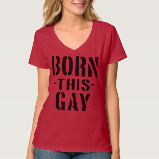 T-shirts NASCER ESTE GAY! O T das mulheres