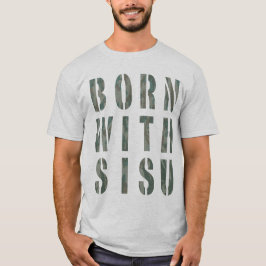 T-shirts Nascido com Sisu Camo 1