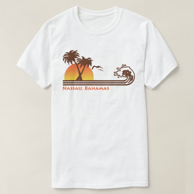 T-shirts Nassau Bahamas (Frente do Design)