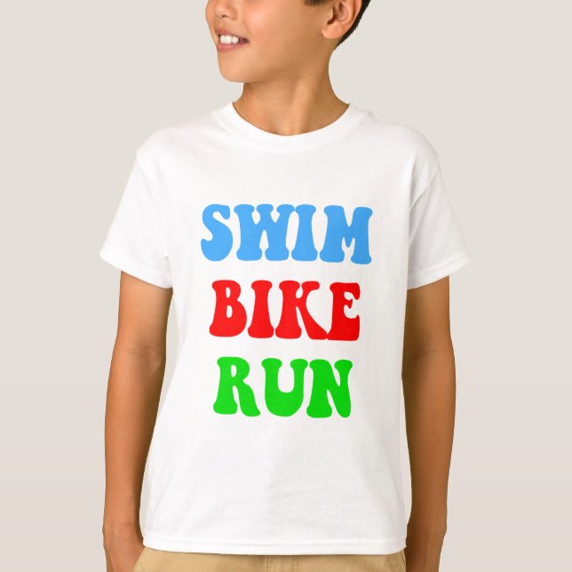 T-shirts Natação Bike Run (Frente)