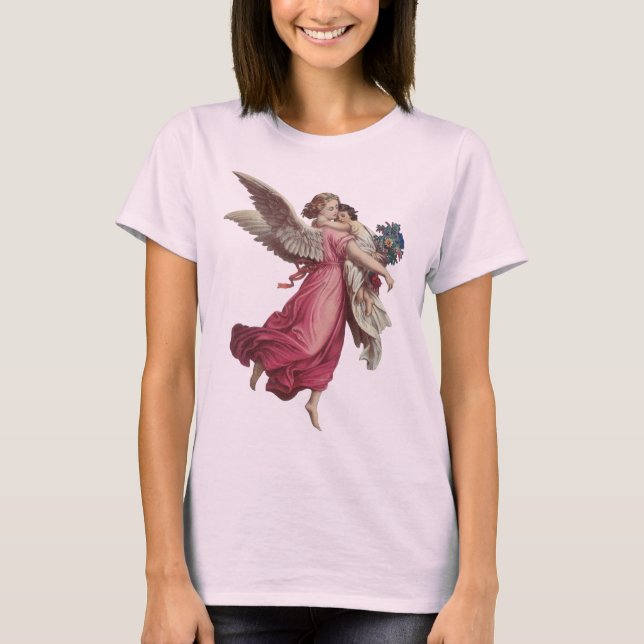 T-shirts Natal Antigo, Anjo Guardião Vitoriano (Frente)