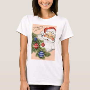 T-shirts Natal Antigo Olá! Alegre Papai Noel