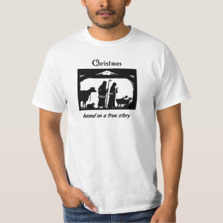 T-shirts Natal baseado em uma história verdadeira