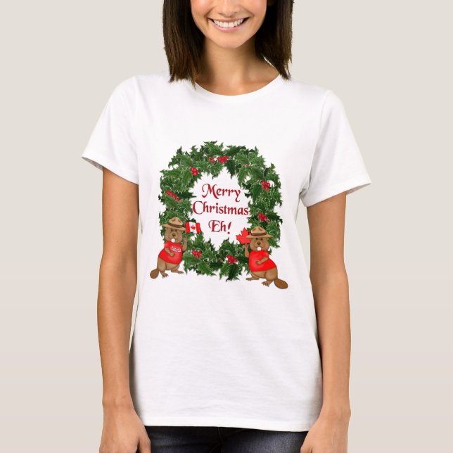 T-shirts Natal canadense (Frente)