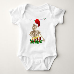 T-shirts natal crânio