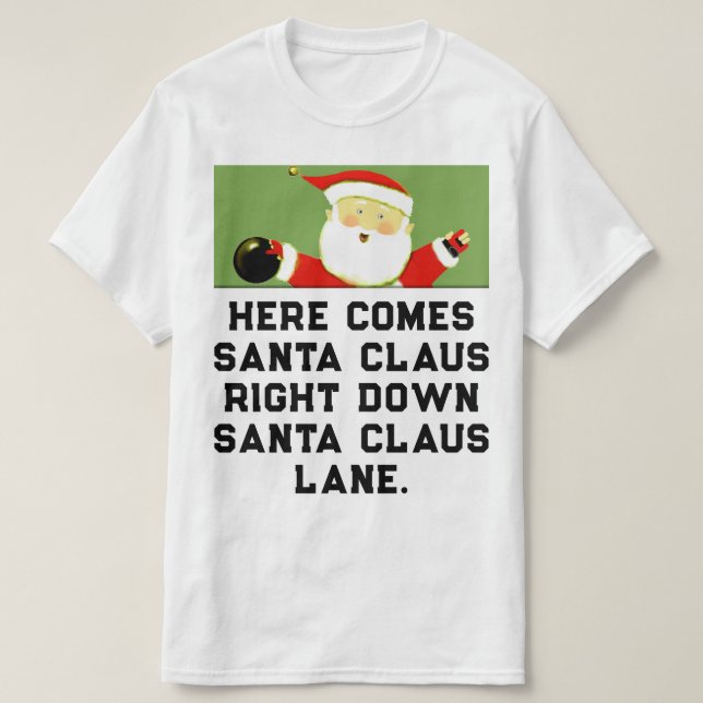 T-shirts Natal de Boliche (Frente do Design)