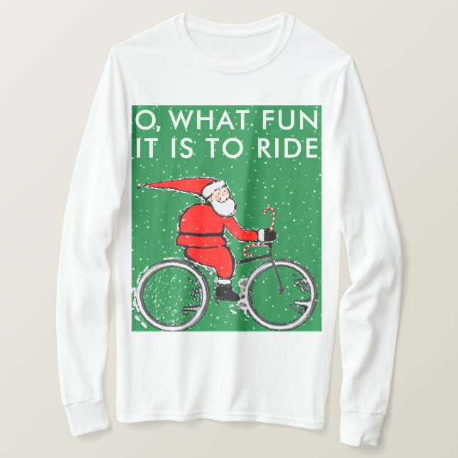 T-shirts Natal de Ciclismo (Frente do Design)
