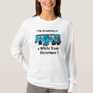 T-shirts Natal de Lixo Branco