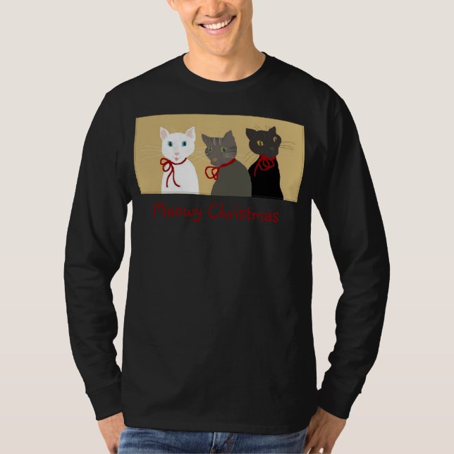 T-shirts Natal de Meowy (Frente)