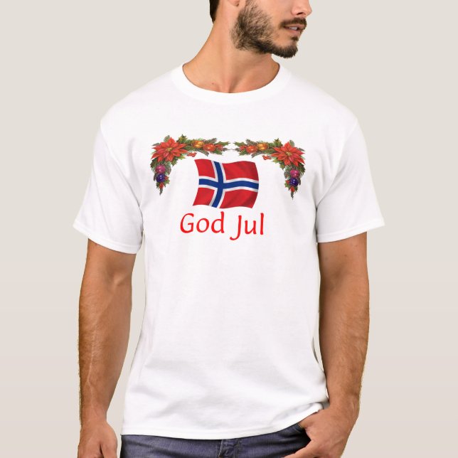 T-shirts Natal de Noruega (Frente)