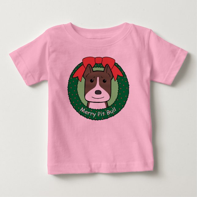 T-shirts Natal de Pitbull (Frente)