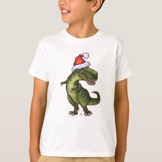 T-shirts Natal de TRex (Frente)