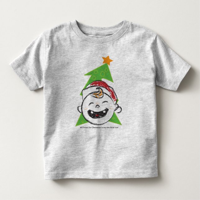 T-shirts Natal dianteiro dois Teef (Frente)