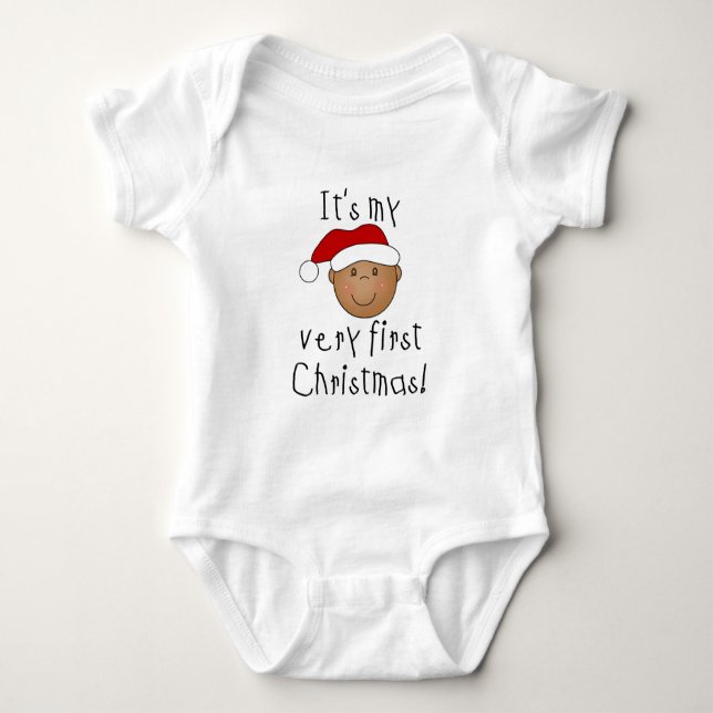 T-shirts Natal do African American Boy 1rua (Frente)