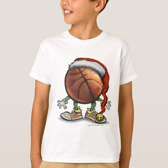 T-shirts Natal do basquetebol (Frente)