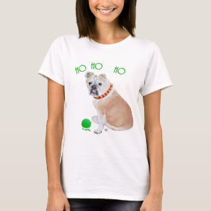 T-shirts Natal do Bulldog Inglês