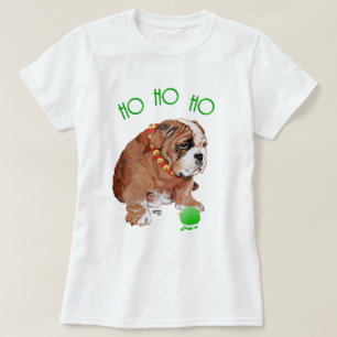 T-shirts Natal do Bulldog Inglês