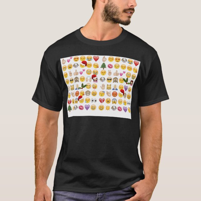 T-shirts natal emojis (Frente)