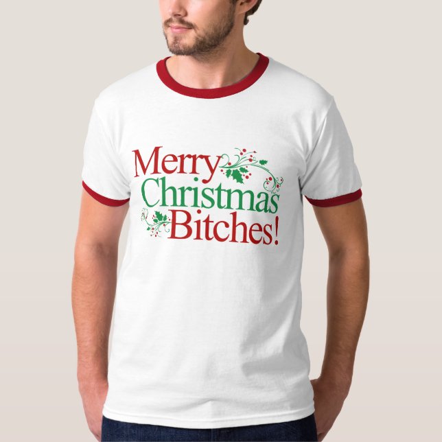 T-shirts natal engraçado b (Frente)