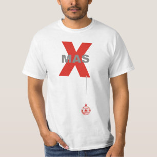 T-shirts Natal moderno com Ornamento de Árvore de Natal