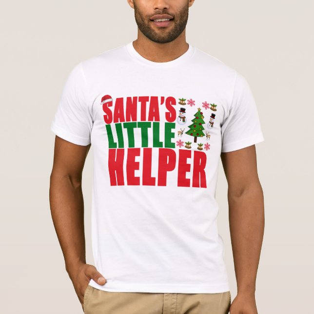 T-shirts NATAL PEQUENO DO AJUDANTE DO PAPAI NOEL. .png (Frente)