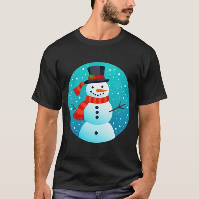 T-Shirts Natal Snowman (Frente)