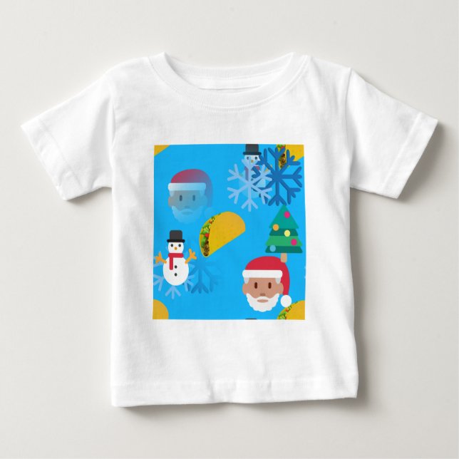 T-shirts natal taco emoji (Frente)