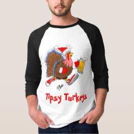 T-shirts Natal Tipsy Turkey (Cerveja) - Execução Postada