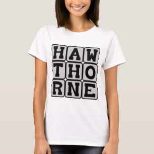 T-shirts Nathaniel Hawthorne, romancista americano