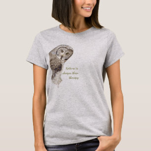 T-shirts "Natureza mais barata do que terapia" Humor Waterc