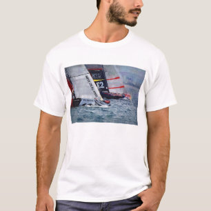 T-shirts navigação do copo de América s, veleiro, raça