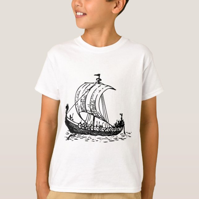 T-shirts Navio de Viking (Frente)