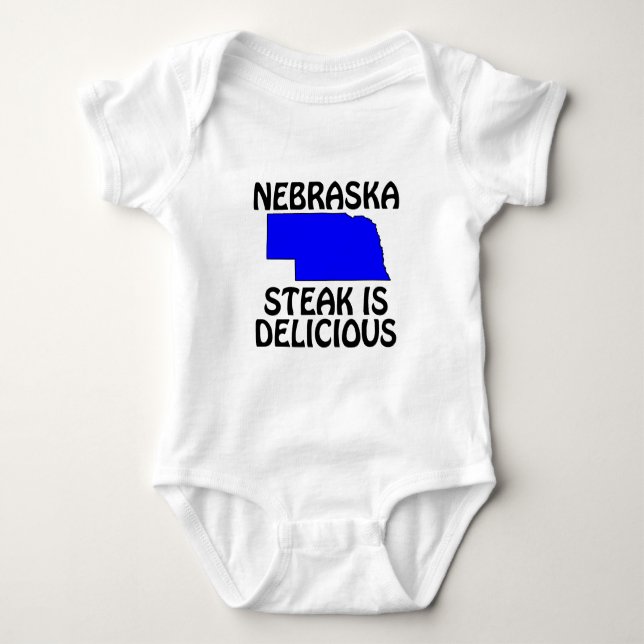 T-shirts Nebraska - Bife é Delicioso (Frente)