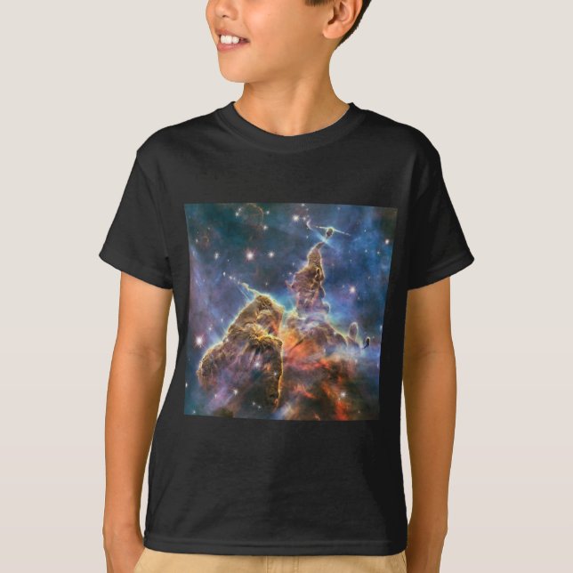 T-shirts Nebulosa do espaço profundo da imagem de Hubble (Frente)