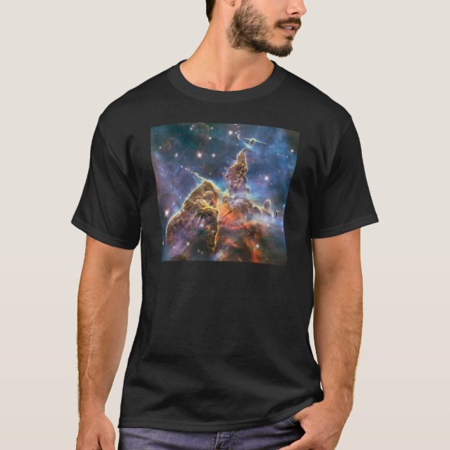 T-shirts Nebulosa do espaço profundo da imagem de Hubble (Frente)