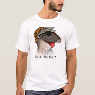 T-shirts Negócio de Dromaeosaur com ele
