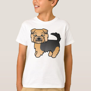 T-shirts Negra E Tan Norfolk Terrier Cute Cartoon Dog