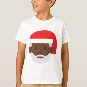 T-shirts negro santa claus emoji