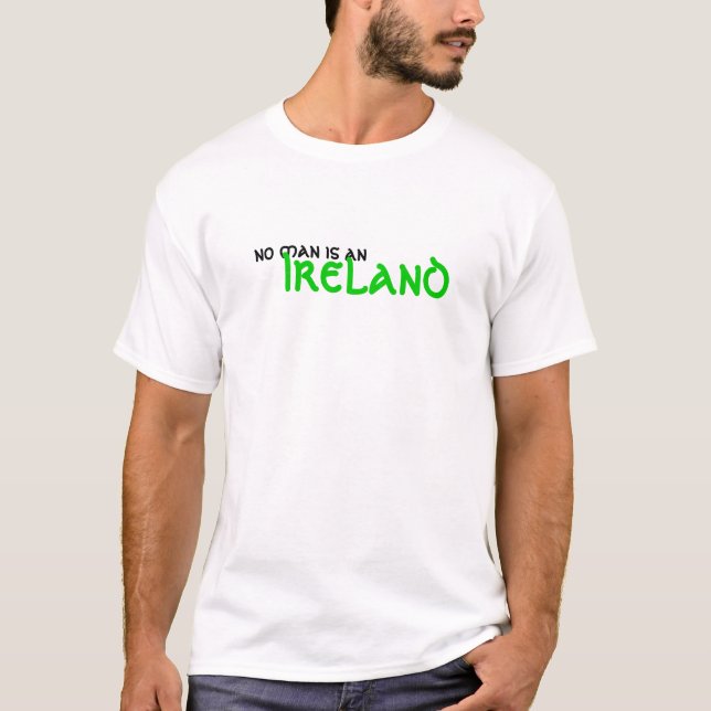 T-shirts nenhum homem é um ireland (Frente)