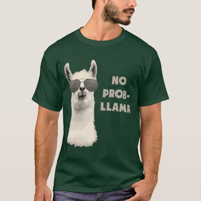 T-shirts Nenhum lama do problema (Frente)