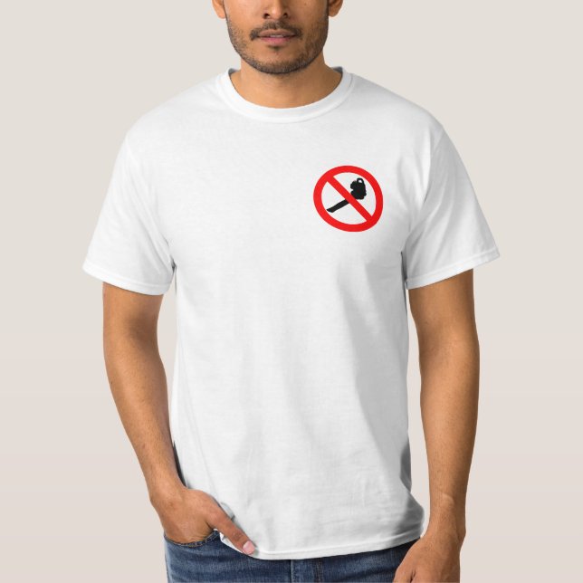 T-shirts Nenhum logotipo dos ventiladores de folha (Frente)