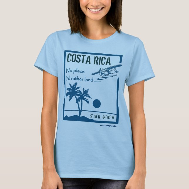 T-shirts Nenhum lugar… Costa Rica (Frente)