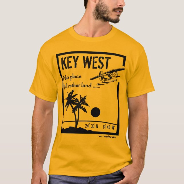 T-shirts Nenhum lugar… Key West (Frente)