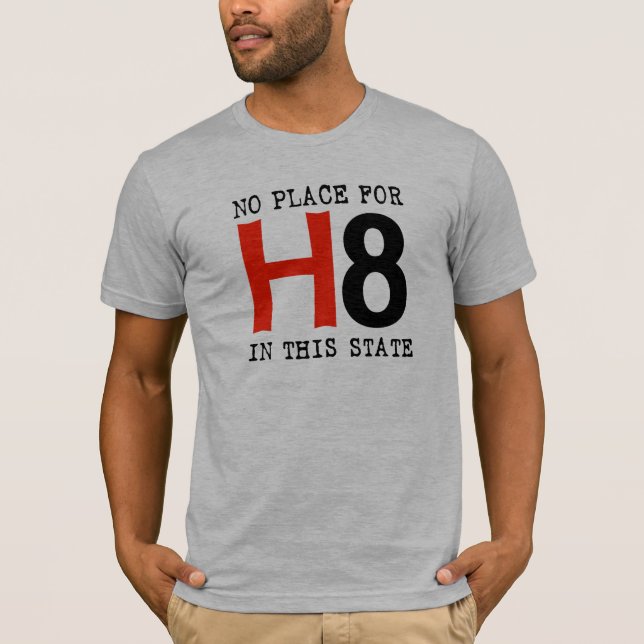 T-shirts Nenhum lugar para H8 (Frente)