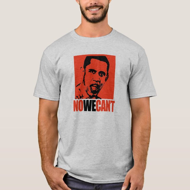 T-SHIRTS NENHUM NÓS NÃO PODEMOS ELEGER OBAMA (Frente)